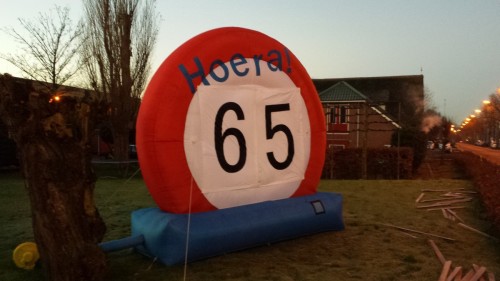 Verkeersbord opblaasbaar